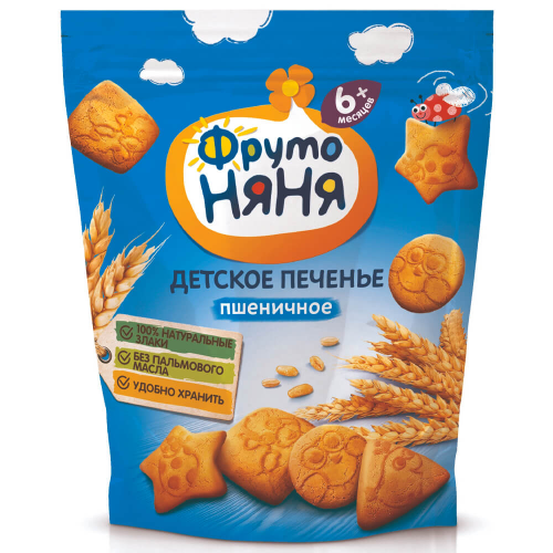 Печенье фрутоняня 120 г пшеничное с 6 месяцев Фрутоняня