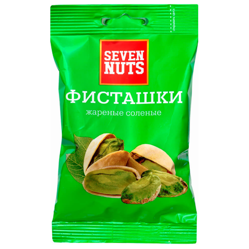 Фисташки seven nuts 50 г жареные соленые