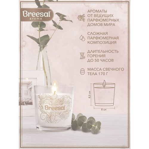 Подарочный набор бресэл свеча сфера + саше Breesal