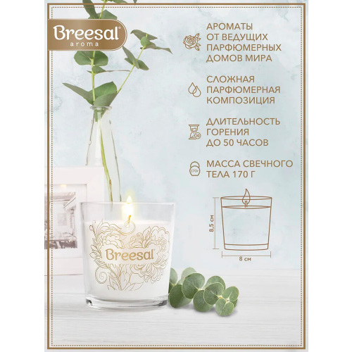 Подарочный набор бресэл диффузор сфера + свеча сфера Breesal