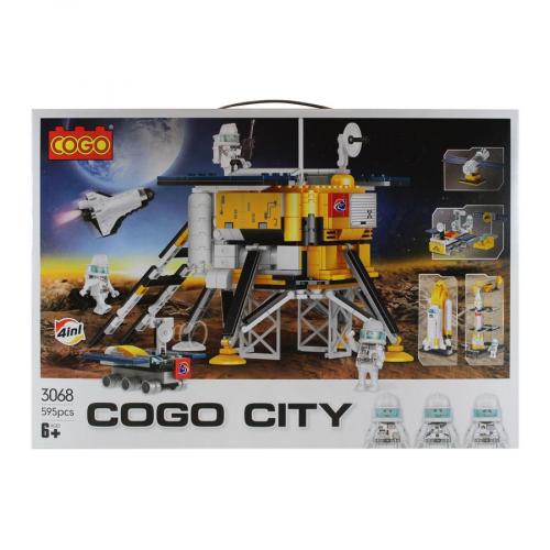 Конструктор кого 595 деталей космос 49.5 х7х35 см COGO