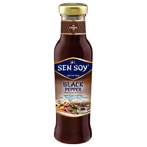 Соус сэн сой премиум 320 г черный перец ст/б SEN SOY
