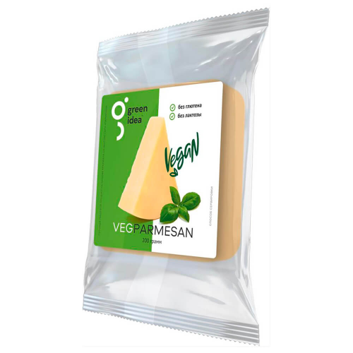 Растительный сыр green idea 200 г пармезан кусок Green Idea