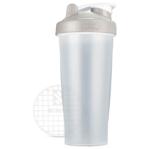 Шейкер 0.6 л прозрачный серый белый ShakerBottle