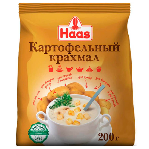 Крахмал картофельный хаас 200 г Haas