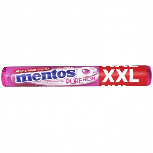 Резинка жев. ментос xxl ролл 23.3 г тутти-фрутти ван мелле Mentos