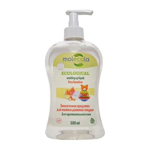 Экологичное концентрированное средство для мытья детской посуды и для чувствительной кожи рук MOLECOLA