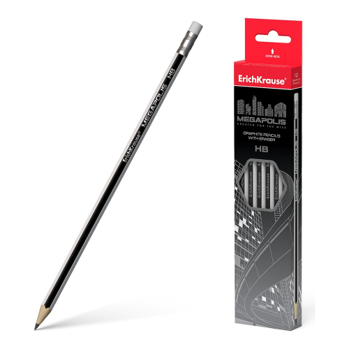 Шестигранный чернографитный карандаш ErichKrause