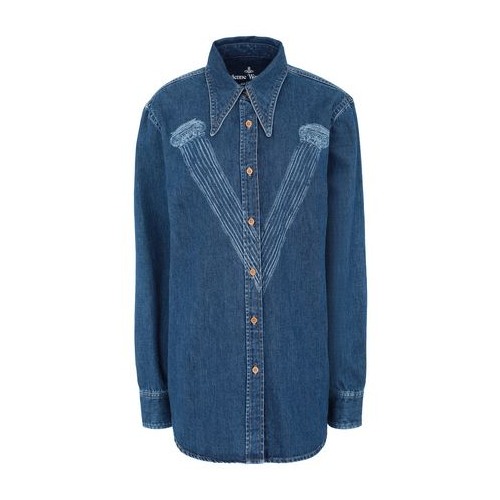 Джинсовая рубашка VIVIENNE WESTWOOD ANGLOMANIA 38909637GA