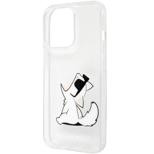 Чехол Karl Lagerfeld для iPhone 14 Pro, прозрачный (KLHCP14LCFNRC)