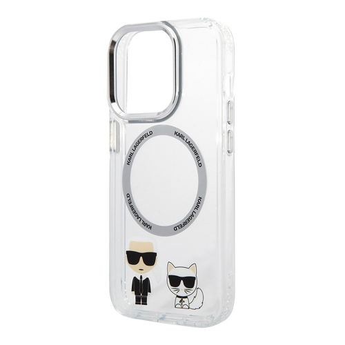 Чехол Karl Lagerfeld для iPhone 14 Pro с MagSafe, прозрачный (KLHMP14LHKCT)