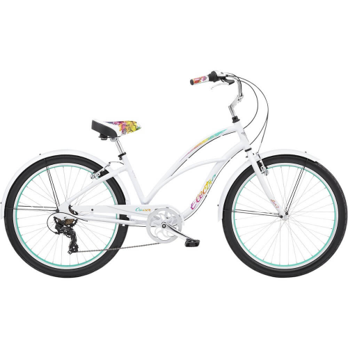 Велосипед Electra Cruiser Lux 7D Flowers 24 белый
