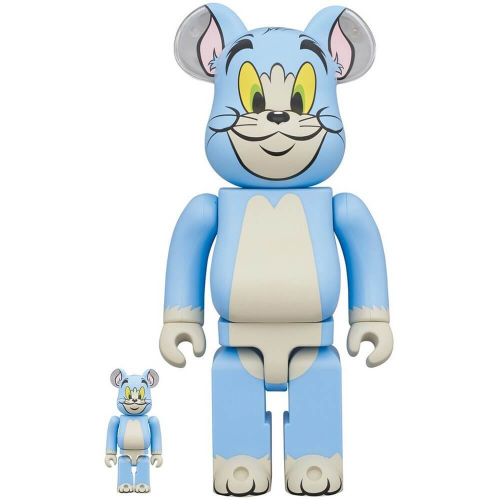 Фигура Bearbrick Medicom Toy Tom and Jerry Tom Classic 400% and 100%