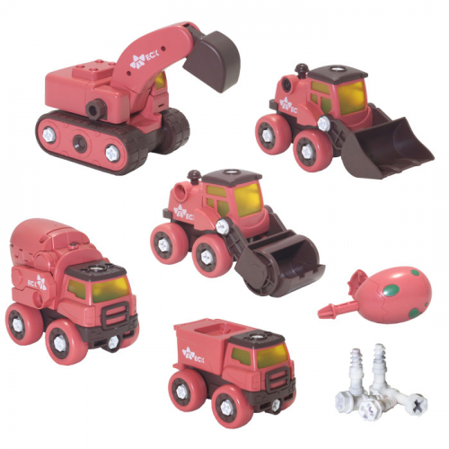 HK Industries Игровой набор Динозавр-грузовики 5 в 1