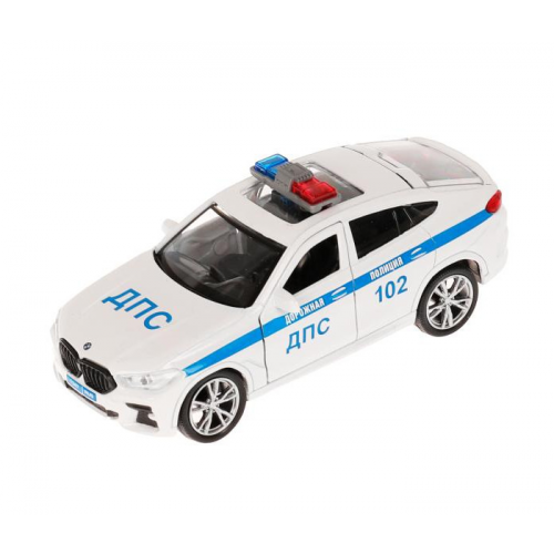 Технопарк Машина металлическая BMW X6 Полиция 12 см