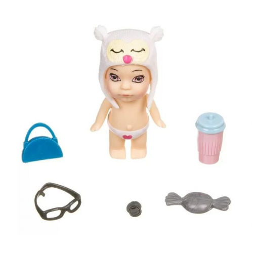 Bondibon Игровой набор OLY Кукла в банане шапочке-ушанке с животным и аксессуарами ВВ3845