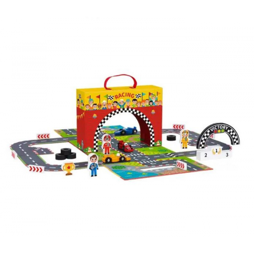 Tooky Toy Чемоданчик Гоночная трасса