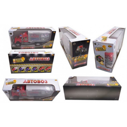 ABtoys Спецтехника Автовоз с двумя машинками строительной техники C-00368