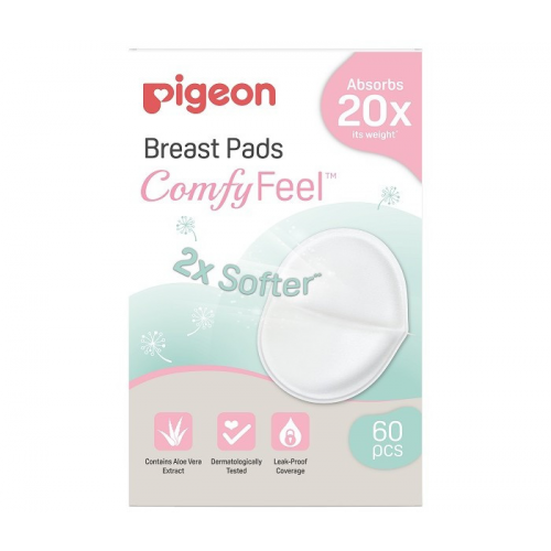 Pigeon Вкладыши для бюстгальтера ComfyFeel одноразовые с алоэ 60 шт. 2 упаковки