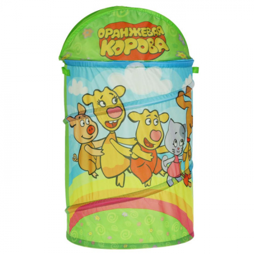 Играем вместе Корзина для игрушек Оранжевая корова