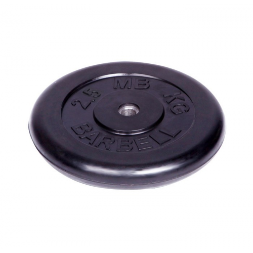 MB Barbell Диск обрезиненный d 26 мм 2.5 кг