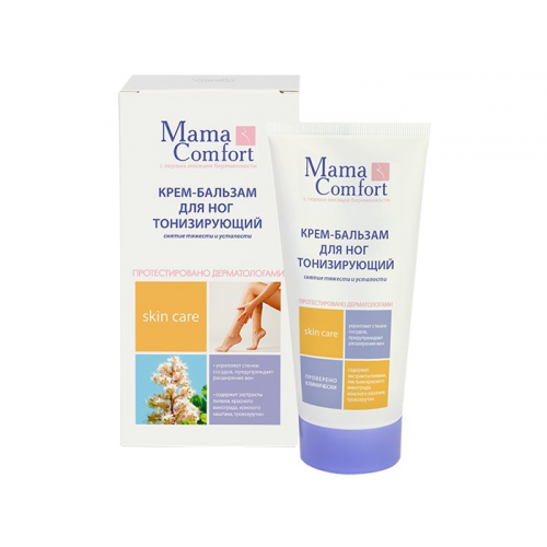 Mama Comfort Крем-бальзам для ног тонизирующий от отеков 175 мл
