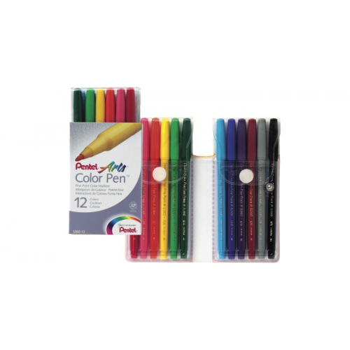 Фломастеры Pentel Color Pen 12 цветов