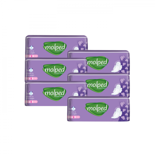 Molped Гигиенические прокладки Classic Thick Long 8 шт. 6 упаковок