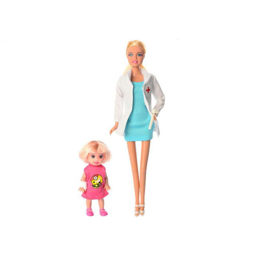 Defa Набор кукол 2 шт. Кукла-доктор и Ребенок 29 см