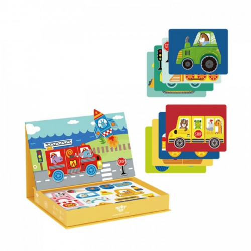 Tooky Toy Магнитная игра Пазлы Транспорт