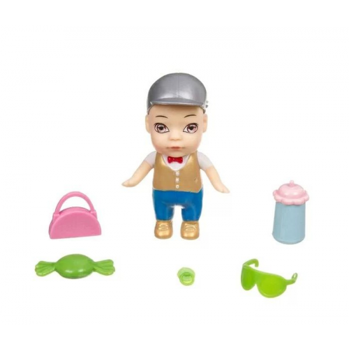 Bondibon Игровой набор OLY Кукла в баночке мальчик в шляпе с аксессуарами