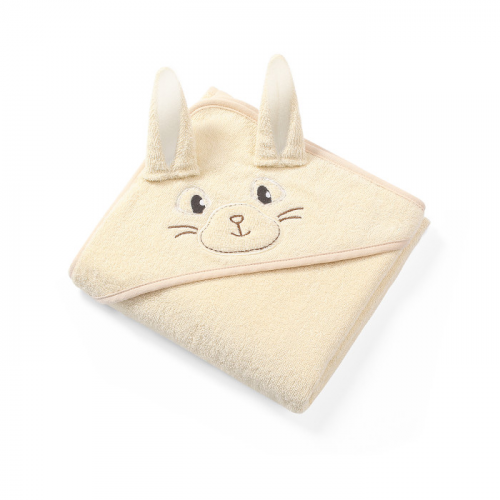 BabyOno Полотенце махровое с капюшоном Bunny Ears 100x100 см 963