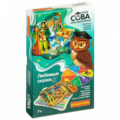 Bondibon Игра-викторина Умная Сова Любимые сказки 5