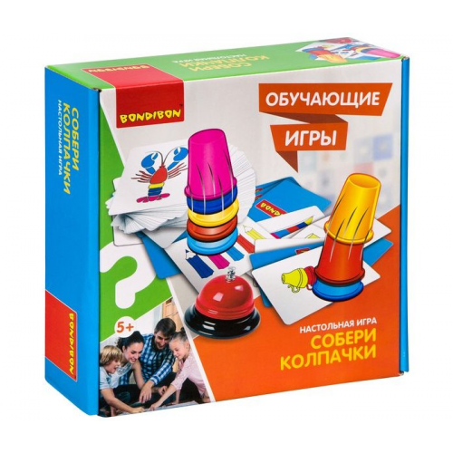 Bondibon Настольная игра Собери колпачки