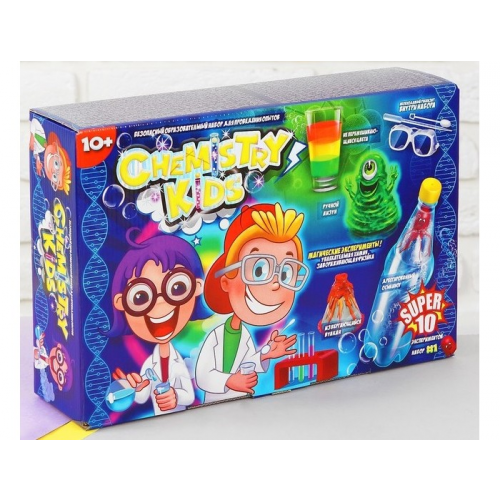 Danko Toys Магические эксперименты 1 Chemistry Kids 10 опытов