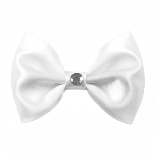 Milledeux Заколка-зажим Bowtie Bow со стразом большая Satin Glam