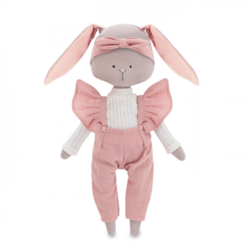 Мягкая игрушка Orange Toys Зайка Люси в розовом комбинезоне 30 см