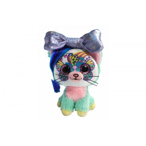 Мягкая игрушка Shokid Little Bow Pets котенок Rainbow с бантиком сюрпризом 18 см