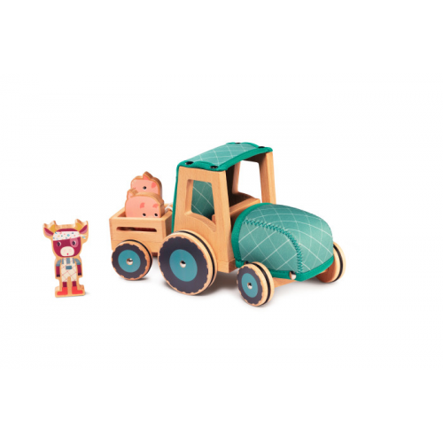 Развивающая игрушка Lilliputiens Трактор Корова Розали