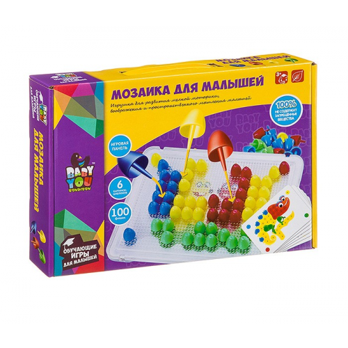 Bondibon Мозаика для малышей 100 фишек