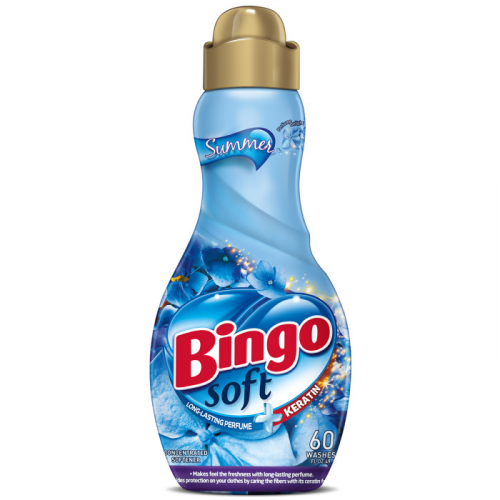 Bingo Кондиционер для белья Summer Soft с кератином 1440 мл