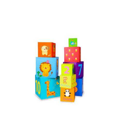Развивающая игрушка Classic World Кубики Животные и цифры