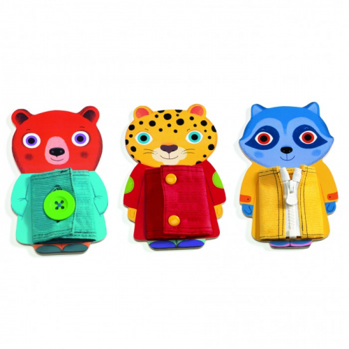 Деревянная игрушка Djeco Развивающая игра Застёжки Зипту