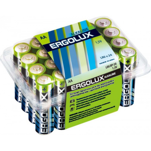 Ergolux Батарейка Alkaline BP-24 (AA - LR6,1.5В)