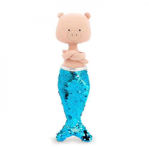 Мягкая игрушка Orange Toys Поросенок Ники Русалка 30 см