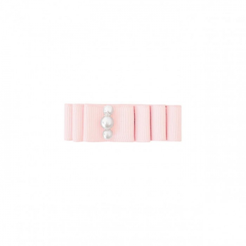 Milledeux Заколка-зажим Layered Bow маленькая Pearl Grasgrain