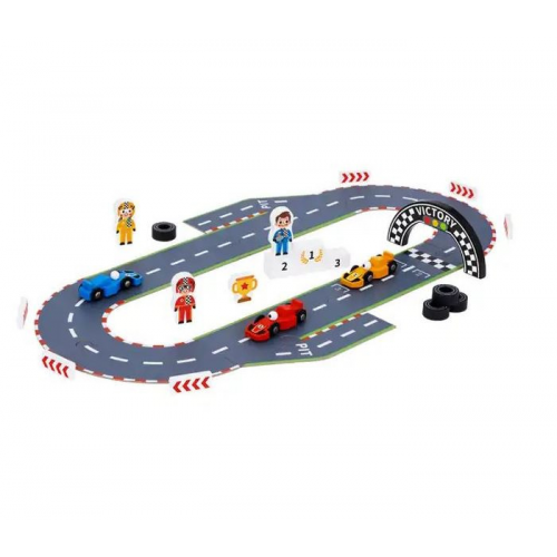 Деревянная игрушка Tooky Toy Пазл Гоночная трасса