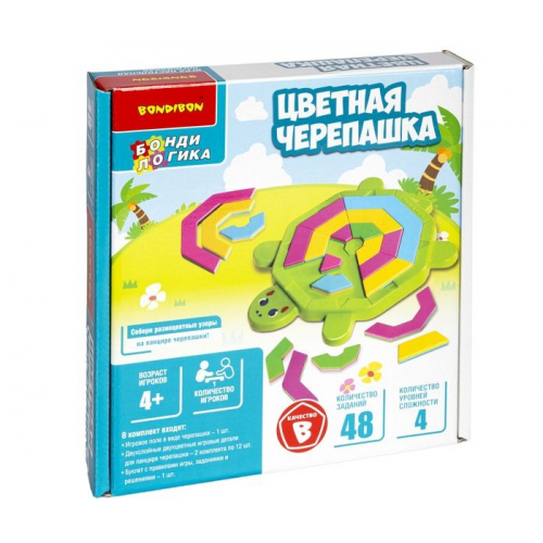 Bondibon Настольная логическая игра Бондилогика Цветная черепашка
