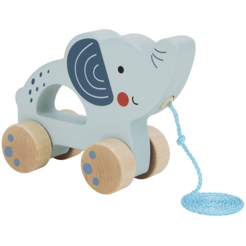 Каталка-игрушка Tooky Toy на веревочке Слоник TJ007
