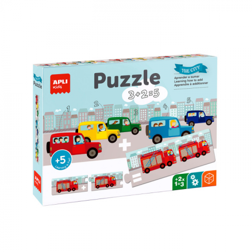 Apli Kids Пазлы Математика и Машинки (30 элементов)